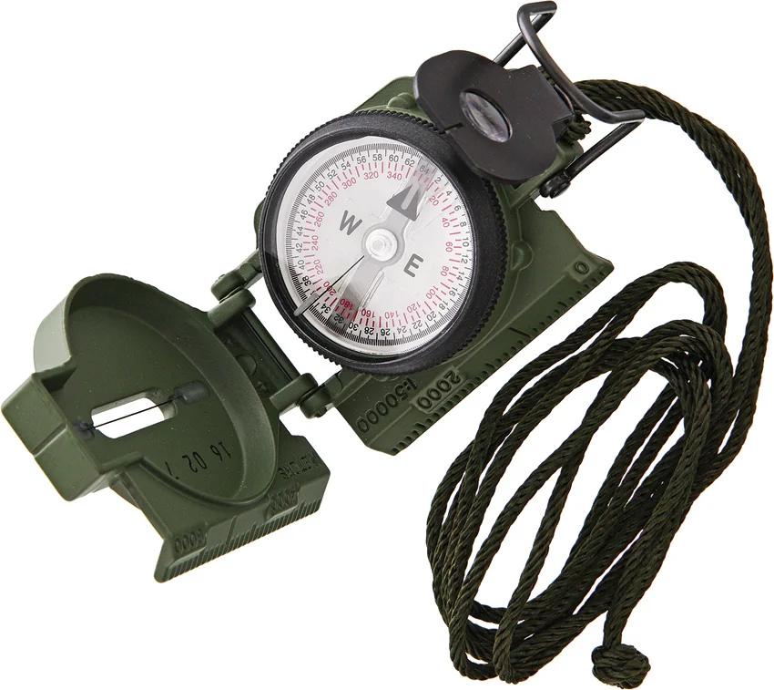Cammenga Phosphorescent Lensatic Compass - Military Model (Olive Drab Green)