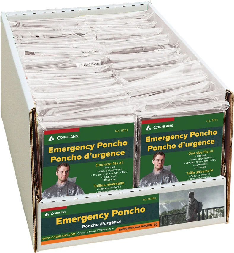 Coghlan's Emergency Poncho Display