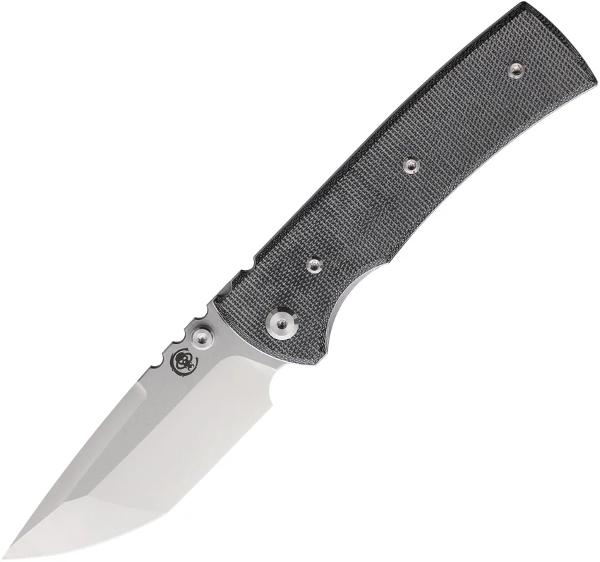 Chaves Redencion 229 Blue Label Liner Lock Tanto Knife Black Micarta (3.6" Sat)
