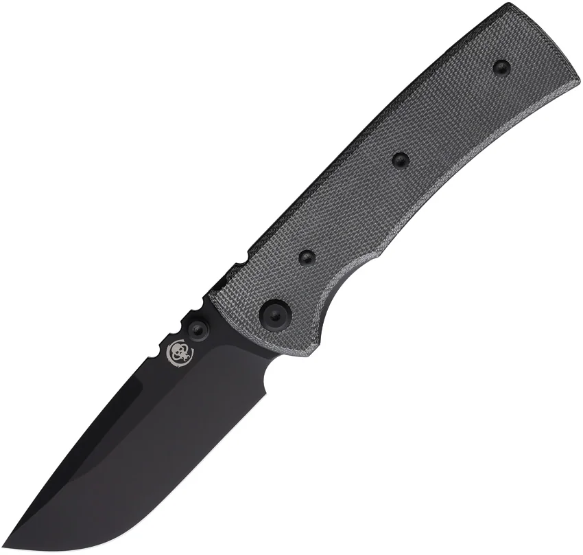 Chaves Redencion 229 Blue Label Liner Lock Knife Black Micarta (3.6" Black)