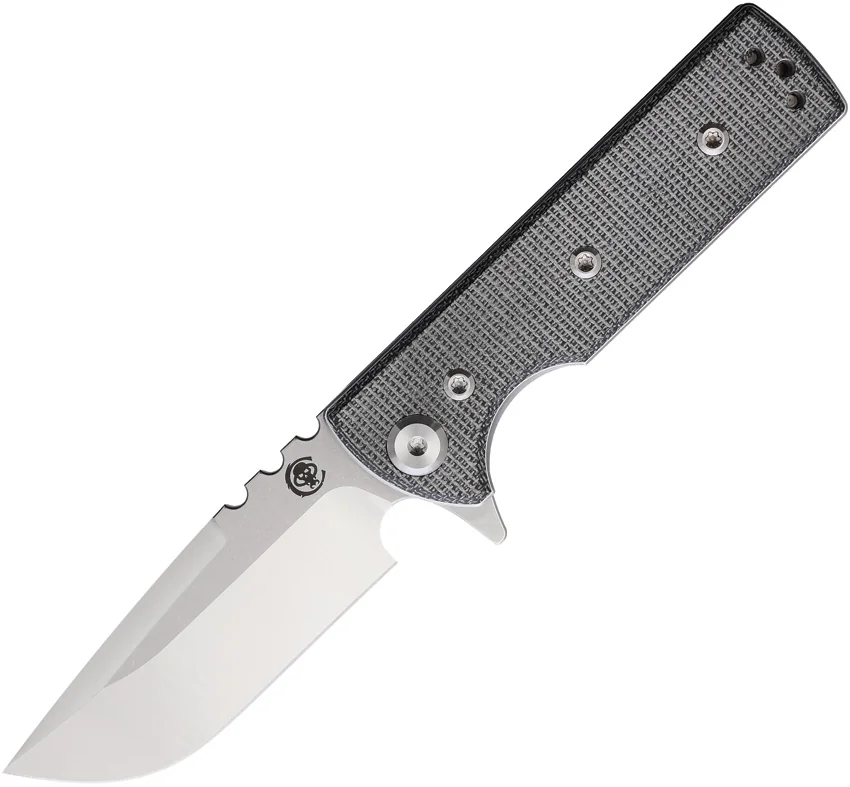 Chaves T.A.K. Blue Label Liner Lock Knife Black Micarta (2.75" SW)