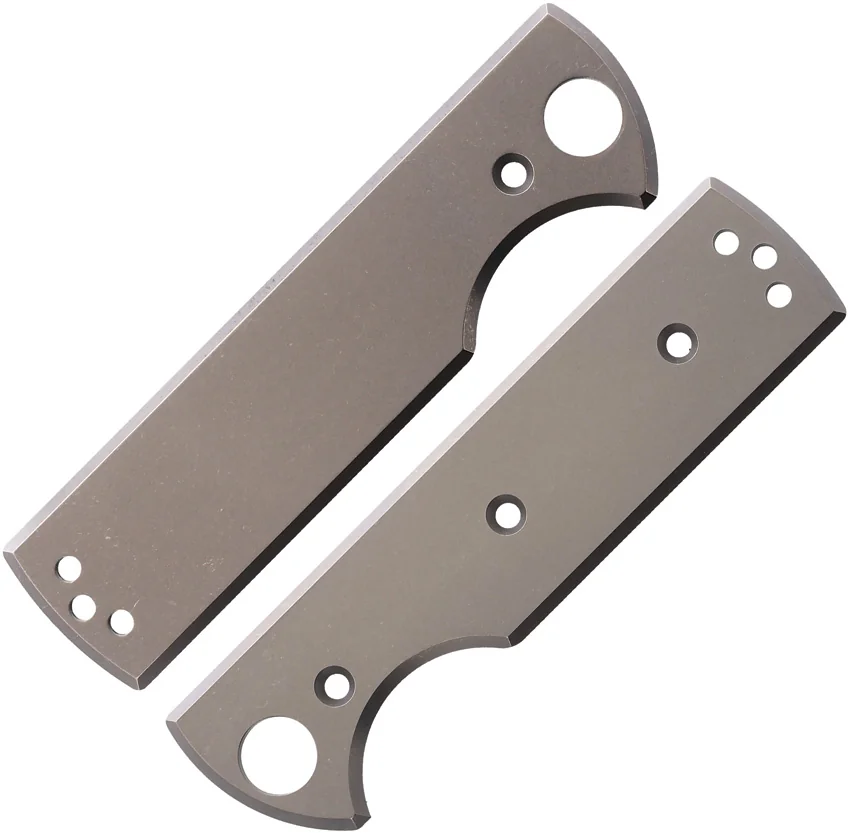 Chaves Knives Blue Label CHUB Flipper Scales - Stonewash Titanium