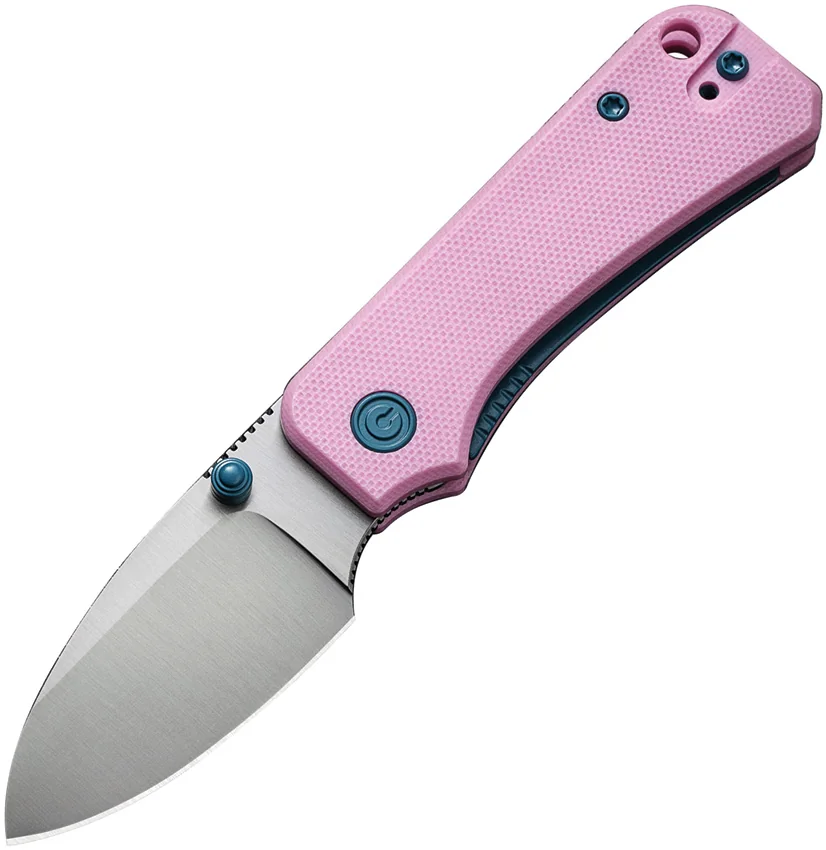 CIVIVI Baby Banter Liner Lock Knife Pink G-10 (2.34" Sat Nitro-V)