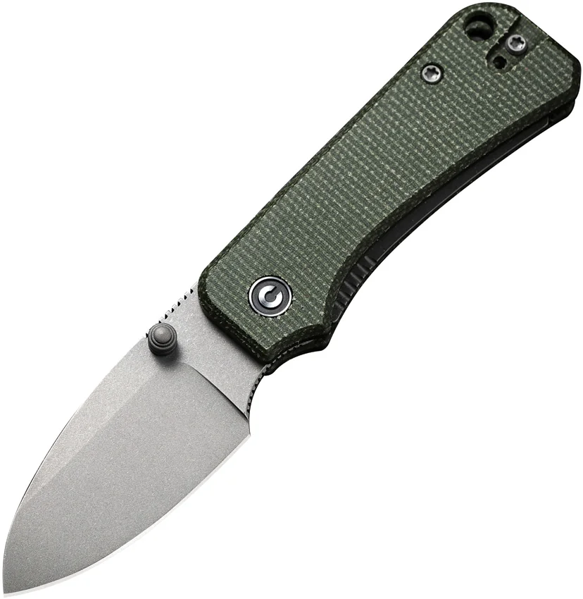 CIVIVI Baby Banter Liner Lock Knife Green Micarta (2.34" SW Nitro-V)