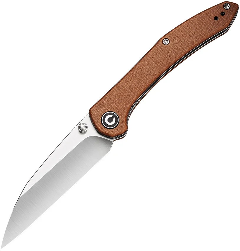 CIVIVI Hadros Liner Lock Knife Brown Micarta (3.35" Satin) C20004-2