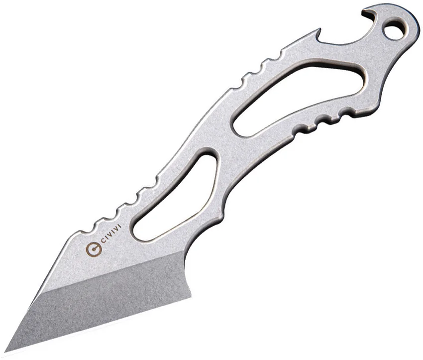 CIVIVI De Santis Kiri-EDC Fixed Blade Neck Knife (1.8" Stonewash) C2001A