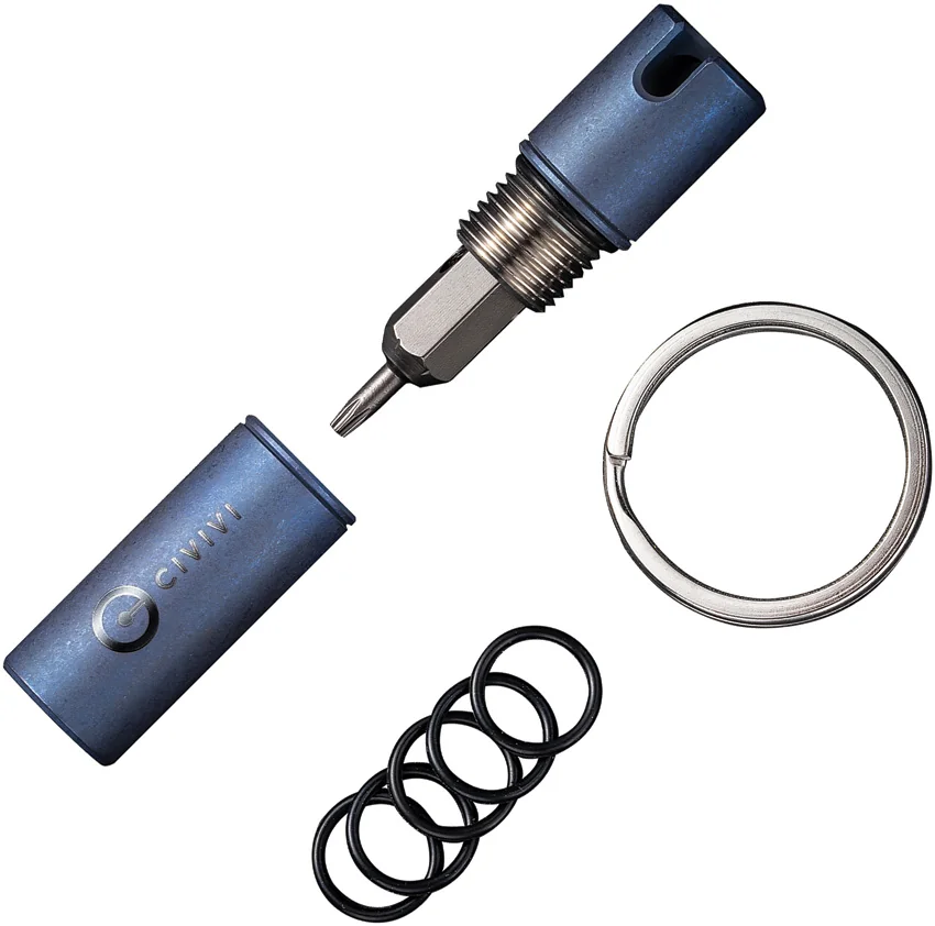 CIVIVI Key Bit Torx Screwdriver Tool Set Blue Titanium (1.69")