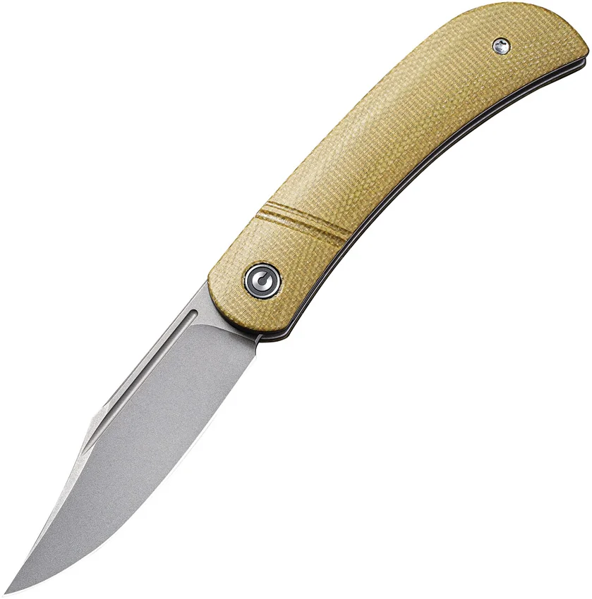 CIVIVI Appalachian Drifter Slip Joint Knife Olive Micarta (2.9"SW) C2015B