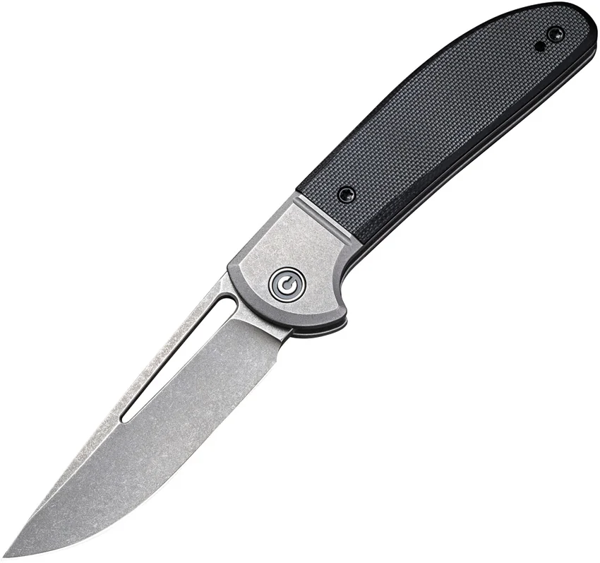 CIVIVI Trailblazer Slip Joint Knife Black G10 (3" Stonewash) C2018C