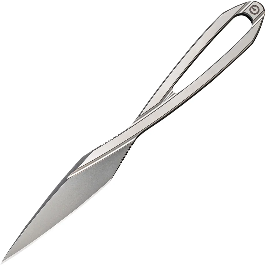 CIVIVI Hel D-Art Fixed Blade Knife Bead Blasted Steel (1.7" BB D2) C21001-1
