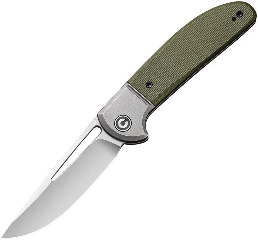 CIVIVI Trailblazer XL Slip Joint Knife OD Green G10 (3.5" Stonewash) C2101A
