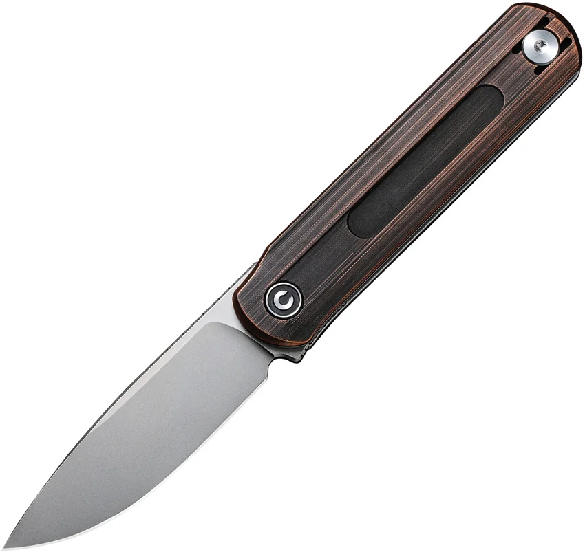 CIVIVI Hel Foldis Slip Joint Knife Hand-Rub Copper (2.67" Bead Blast) C21044-1