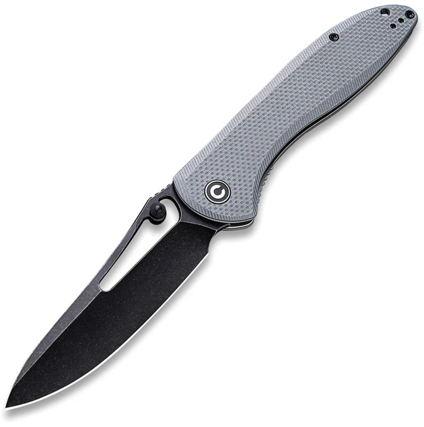 CIVIVI Picaro Liner Lock Knife Gray G-10 (3.94" Black Stonewash)