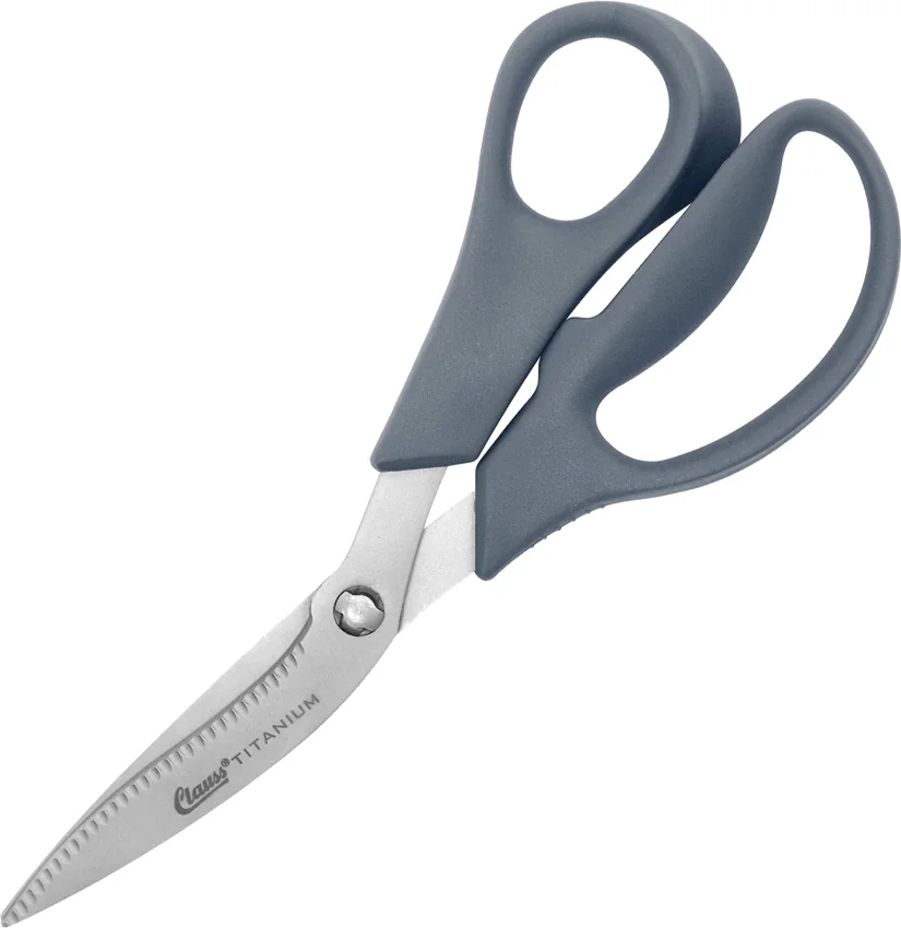 Clauss Snippets Shears Gray CL18045 Serrated Utility Scissors