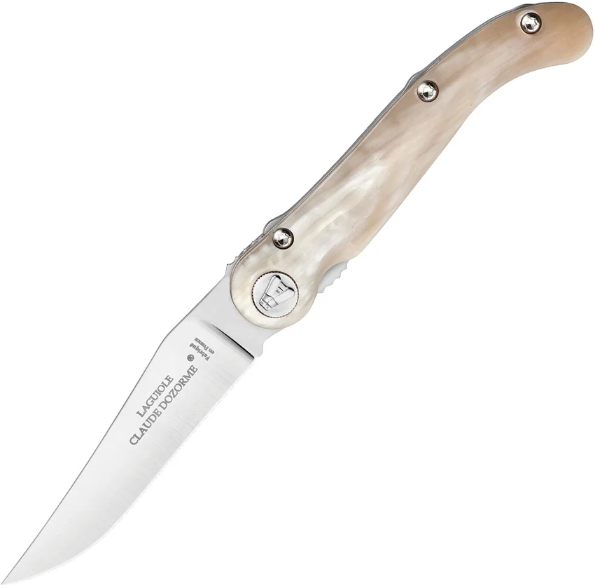 Laguiole Claude Dozorme Baroudeur Linerlock Horn