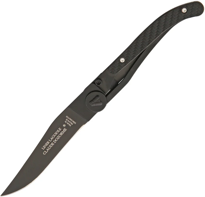 Laguiole Claude Dozorme Laguiole Linerlock Black CF