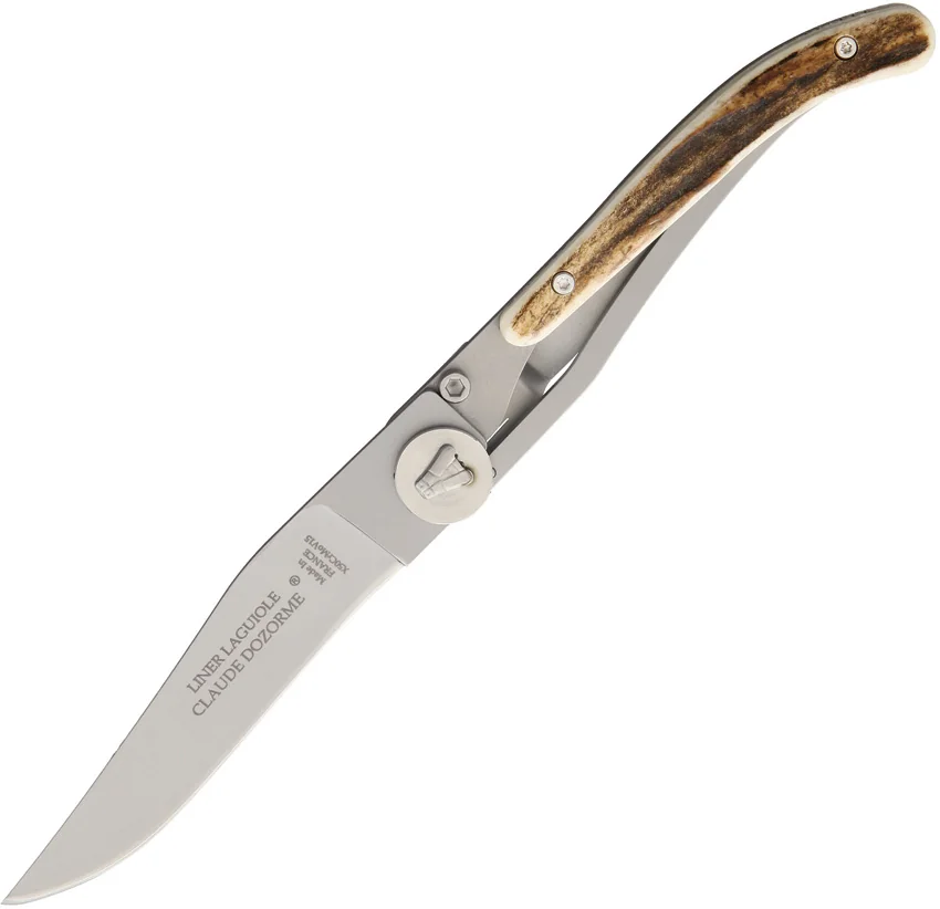 Laguiole Claude Dozorme Laguiole Linerlock Stag Horn