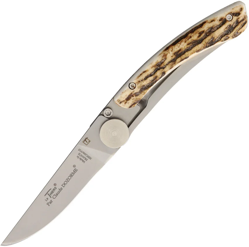 Laguiole Claude Dozorme Thiers Linerlock Stag Horn