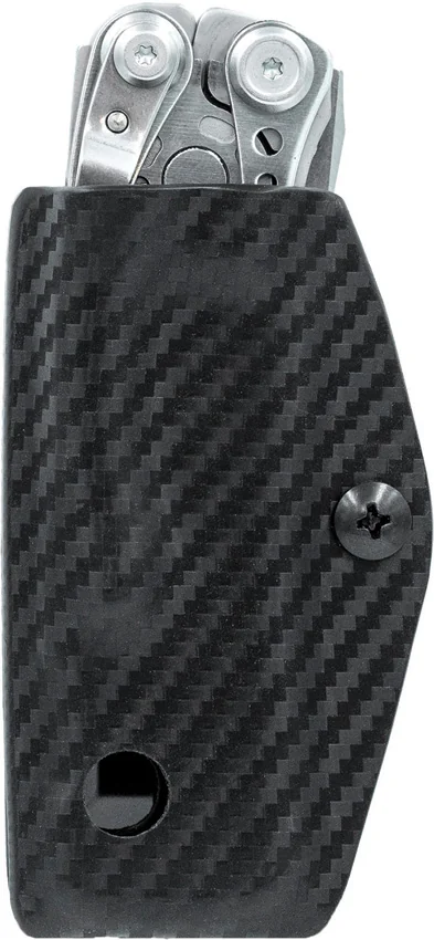 Clip & Carry Kydex Sheath Keychain for Leatherman Skeletool (Black CF)