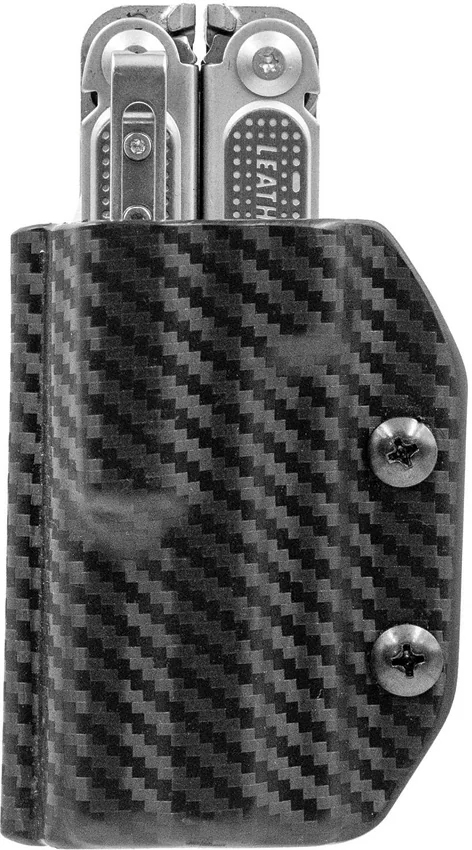 Clip & Carry Kydex Sheath for Leatherman Free P4 Multi-Tool (Black CF)