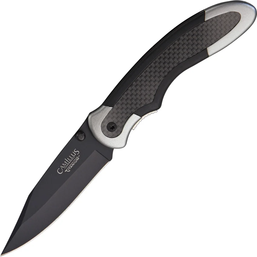 Camillus Chameleon Liner Lock Knife Black (3.75" Black) CM19079