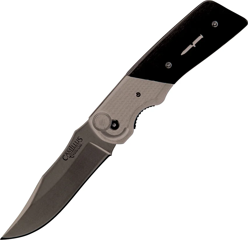 Camillus Cuda Bolt Spring Assisted Knife Gray (3.625" Black) CM19080
