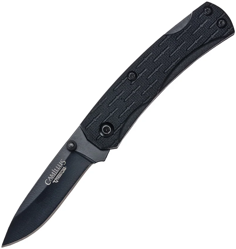 Camillus CamLite Mini Lockback Knife Black GFN (2" Black) 19197