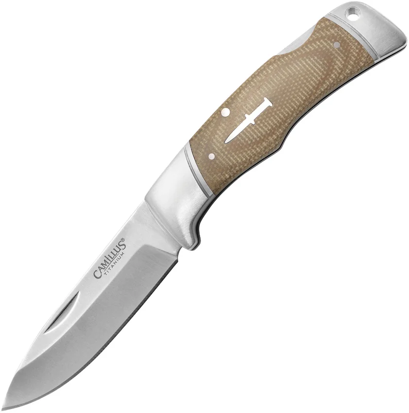 Camillus The Classic Lockback Knife Brown Micarta (3.25" Satin)