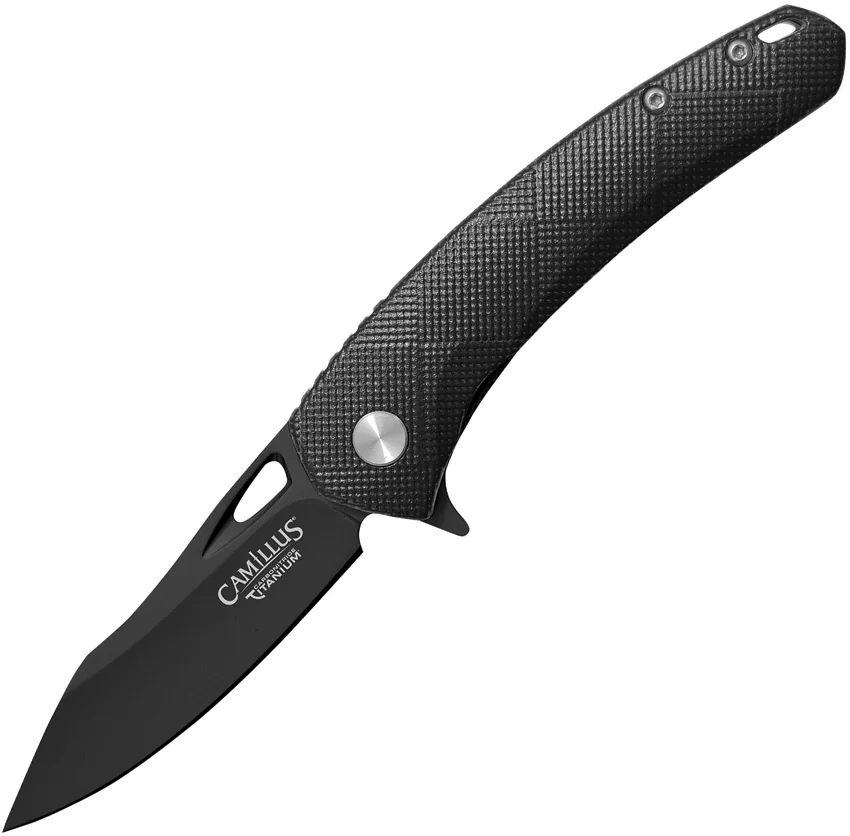 Camillus Blaze Liner Lock Knife Black G-10 (2.75" Black)