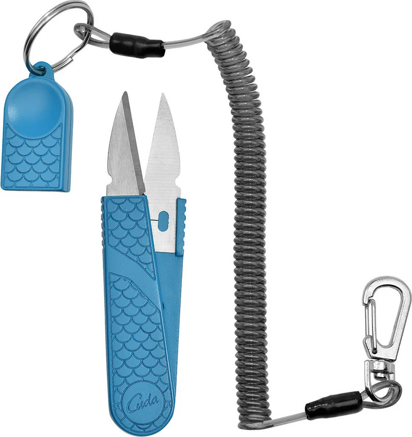 Cuda 4" Braid Nipper w/ Lanyard (Blue)