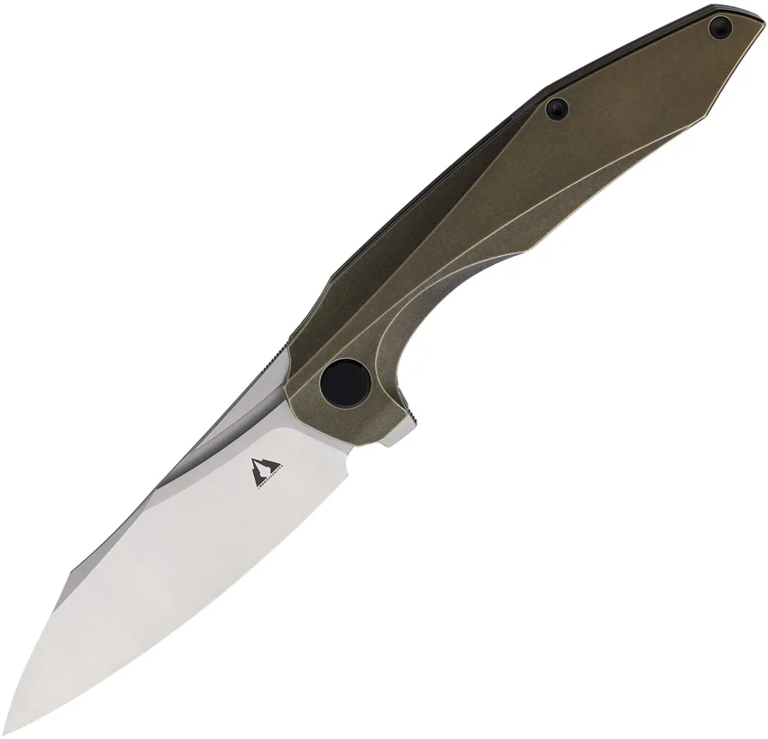 CMB Made Knives Dagon Frame Lock Knife Dark Bronze Titanium (3.6" SW M390)