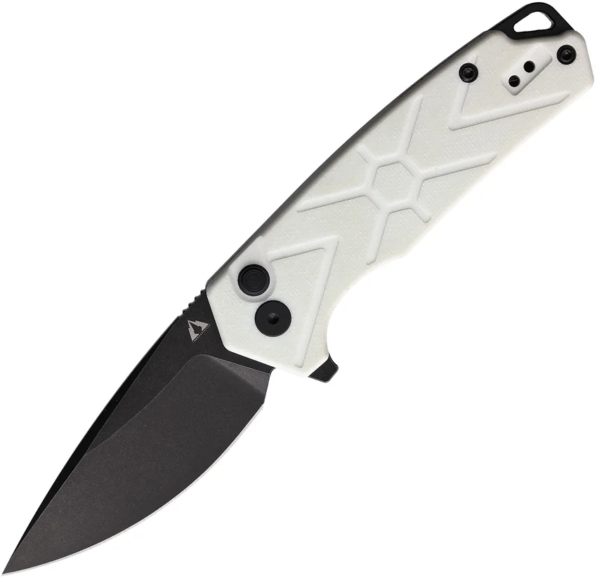 CMB Made Knives Button Lock White G10