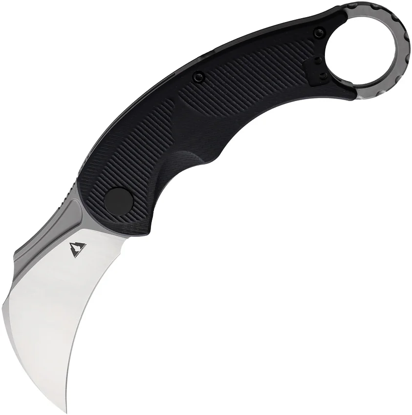 CMB Made Knives Falcon Karambit Liner Lock Knife Black G-10 (2.6" Two-Tone)