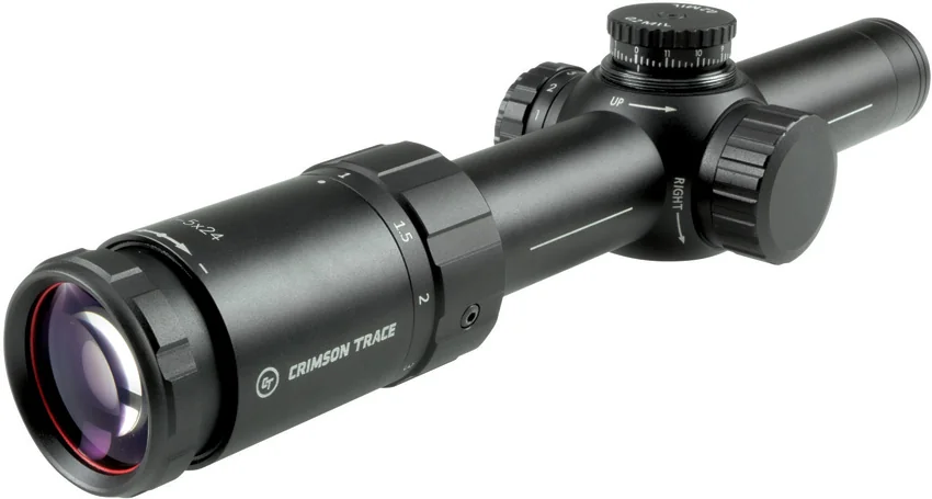 Crimson Trace 1-5x24mm Riflescope – SR3-MIL Reticle, ED Glass