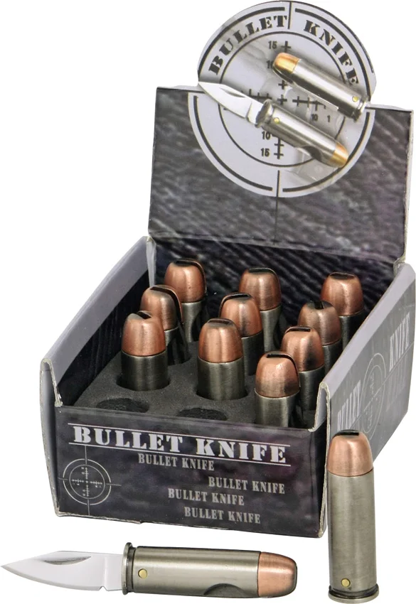 China Made Bullet Knife Display