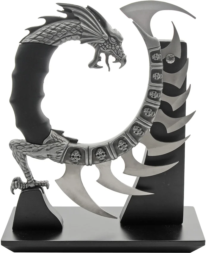 China Made Dragon Spine Knife w/Display
