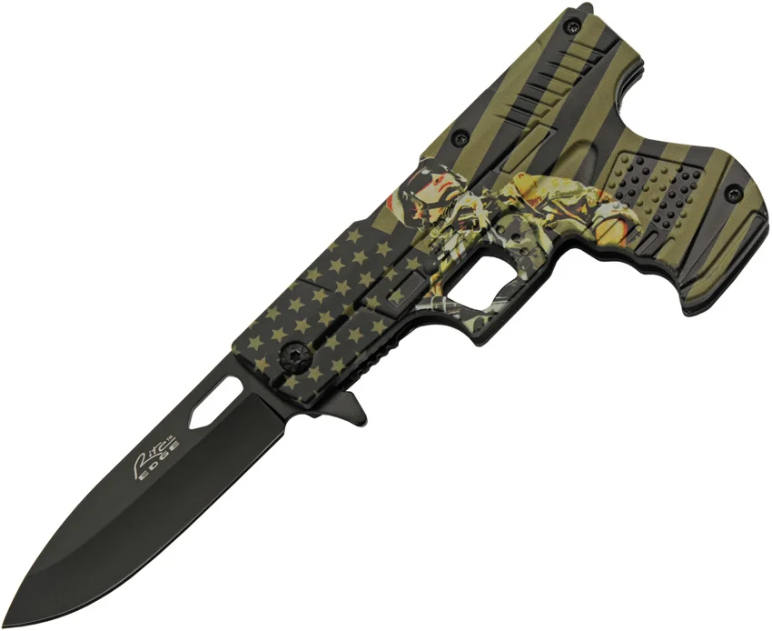 Rite Edge Gun Linerlock A/O Soldier