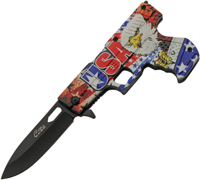 Rite Edge Gun Linerlock A/O Eagle
