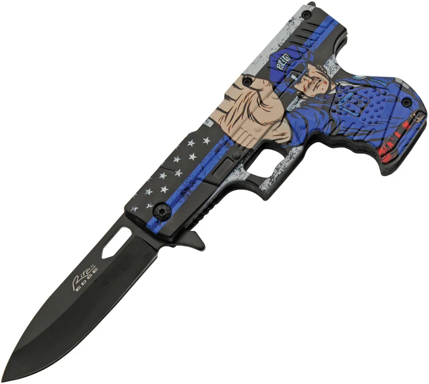 Rite Edge Gun Linerlock A/O Police