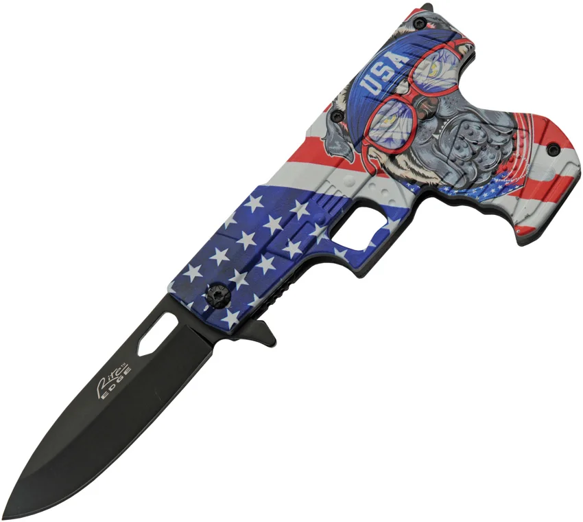 Rite Edge Gun Linerlock A/O Bulldog