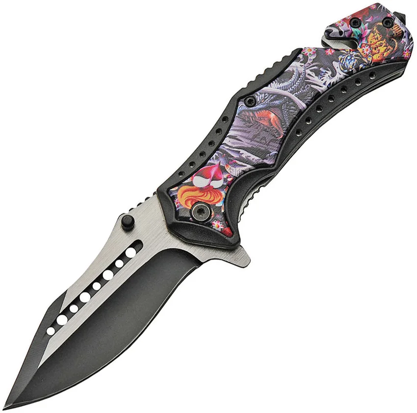 China Made Linerlock A/O Dragon