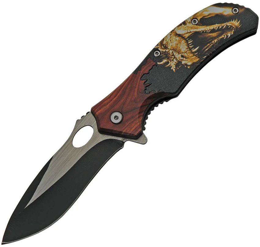 China Made Wildlife Linerlock Dragon A/O