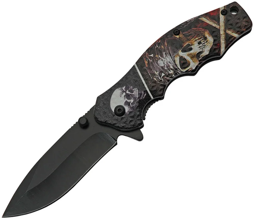 China Made Skull Linerlock A/O