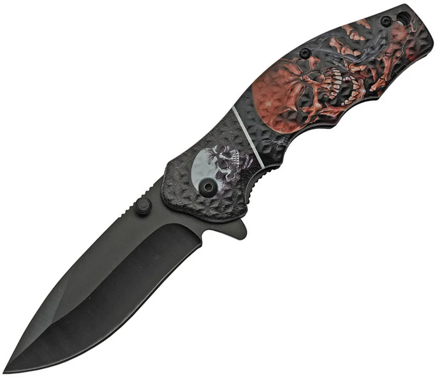 China Made Skull Linerlock A/O