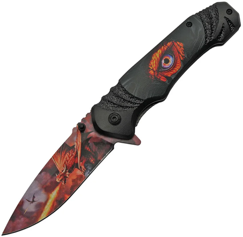 China Made Dragon Eye Linerlock