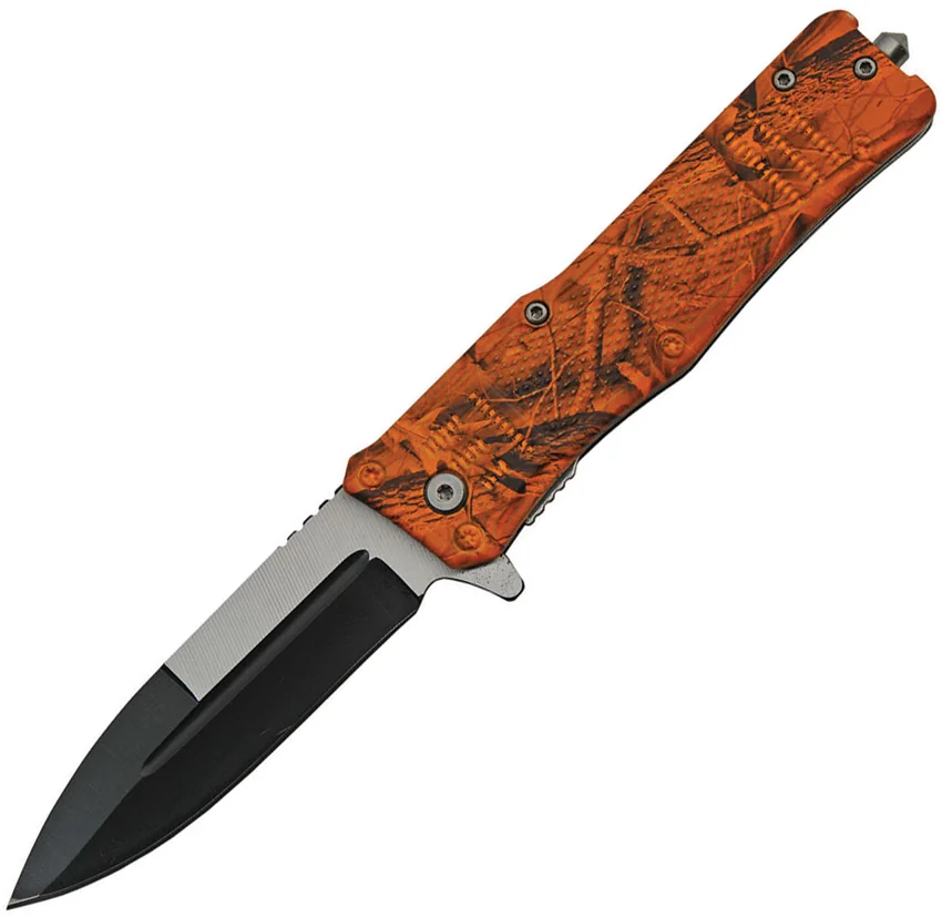 China Made Camo Linerlock A/O Orange