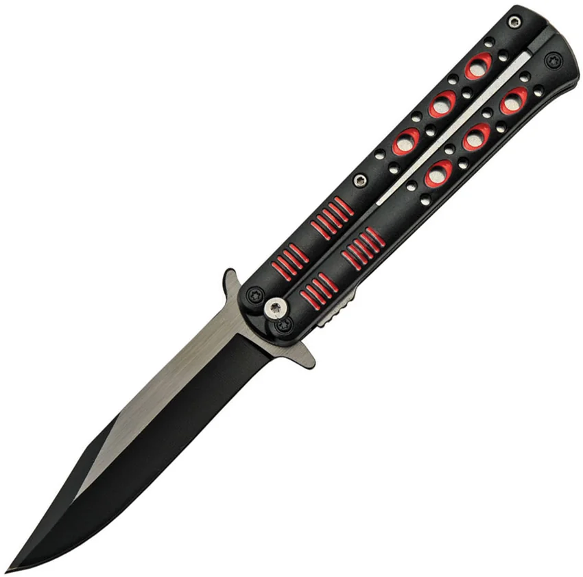 China Made Fly Linerlock A/O Red