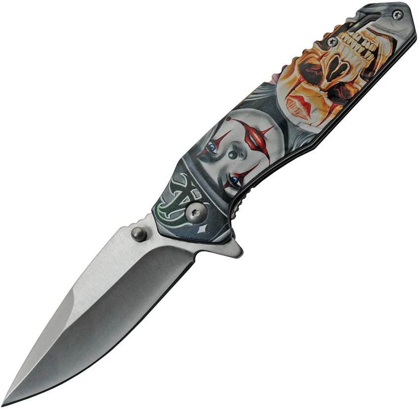 China Made Skull Linerlock