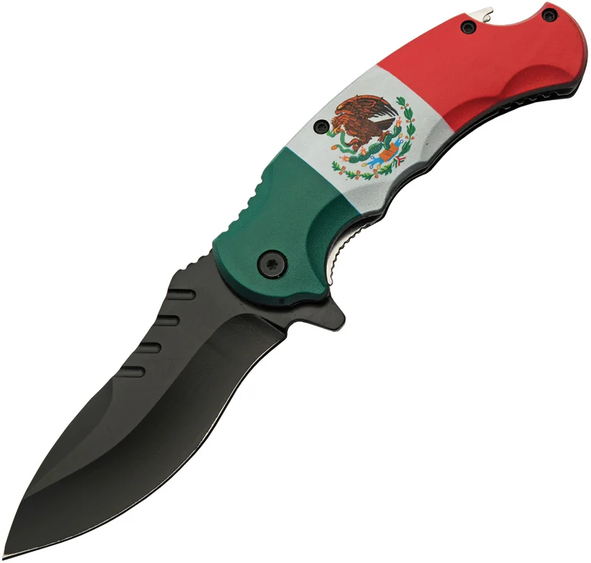 China Made Mexican Flag Linerlock A/O
