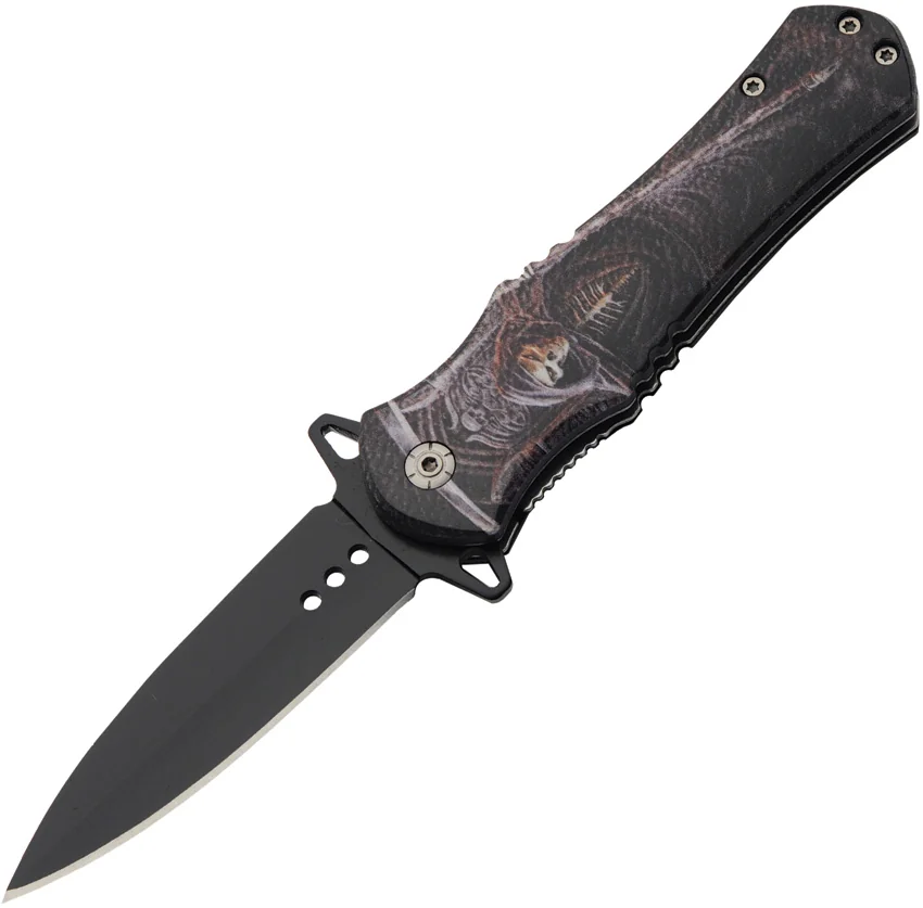 China Made Skull Linerlock A/O Reaper
